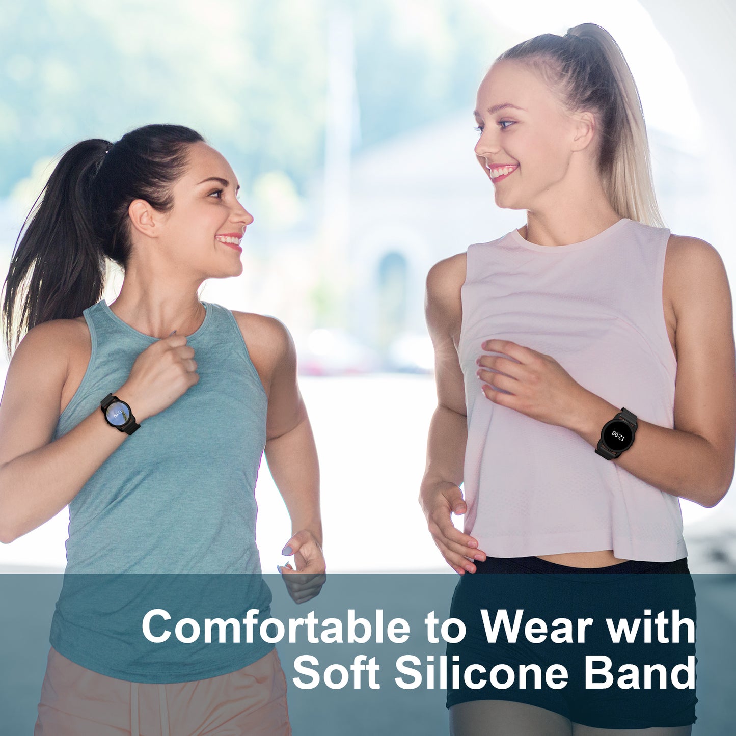 Comfortable to Wear with Soft Silicone Band